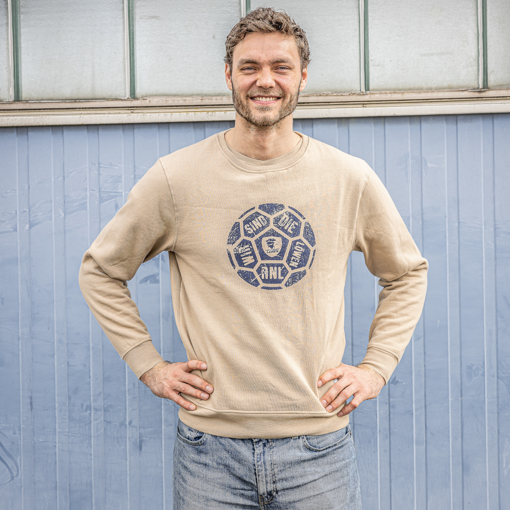 Pullover Wir sind die Löwen beige Herren