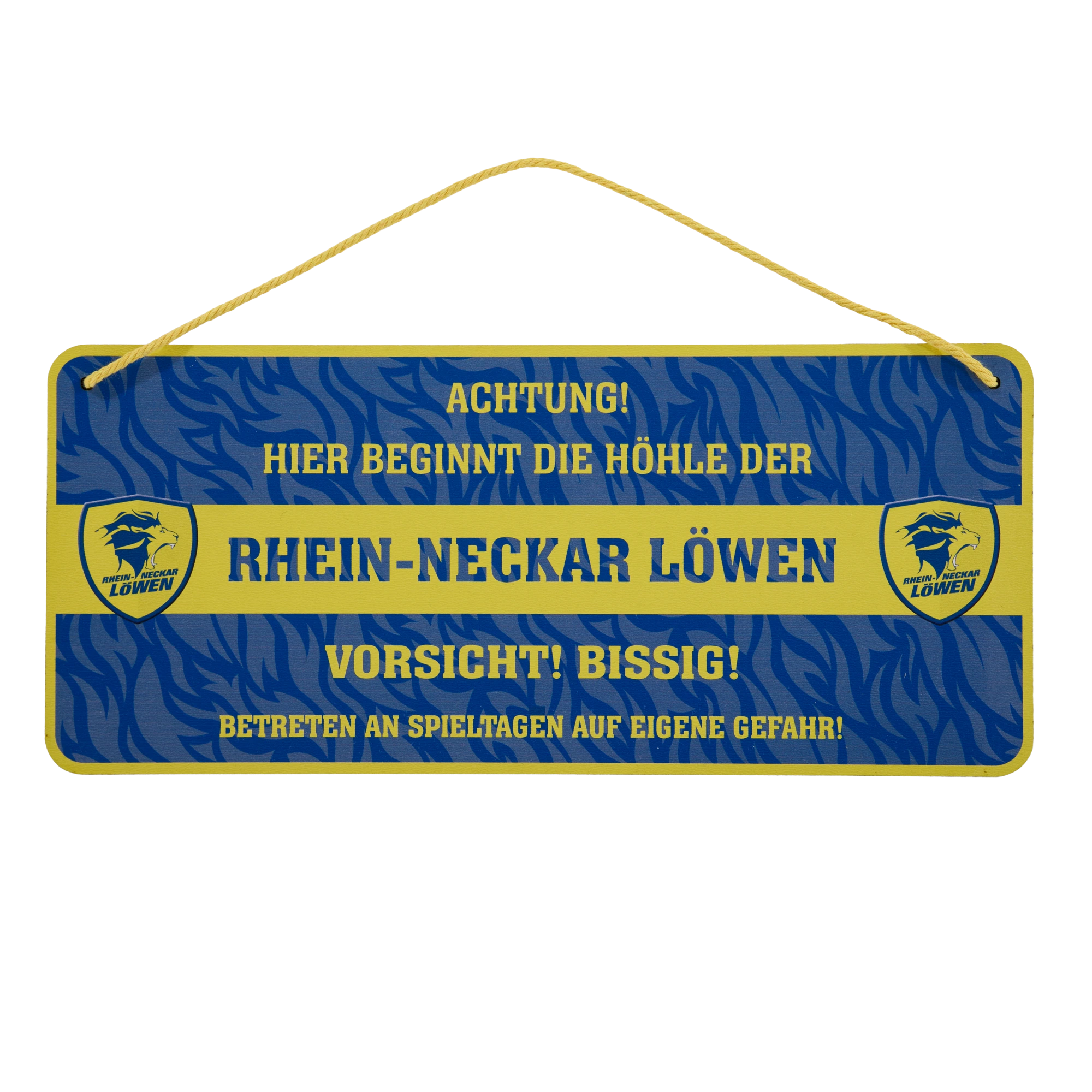 Holzschild Löwen-Fan